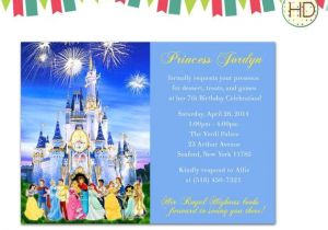 Prince and Princess Birthday Party Invitations Disney Prince and Princess Invitation Disney Castle