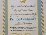 Prince First Birthday Invitations 17 Best Images About Golden 1st Birthday On Pinterest