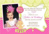 Princess 1st Birthday Invitation Wording Princess Birthday 1st Birthday Invitation Tutu by Jcbabycakes