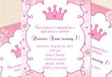 Princess 1st Birthday Invitation Wording Princess Birthday Invitation Card butterfly Custom Girl 1st