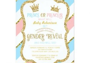 Princess and Prince Party Invitations Baby Gender Reveal Party Invitations and Party Ideas