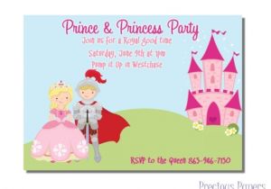 Princess and Prince Party Invitations Prince and Princess Party Invitations Princess by