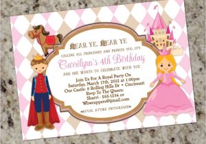 Princess and Prince Party Invitations Princess and Prince Birthday Party Invitations Calling All