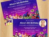 Princess and Superhero Party Invitations Princess and Superheroes Party Invitations Envelopes