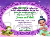 Princess and the Frog Baby Shower Invitations Baby Shower Invitation Princess and the Frog theme