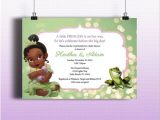 Princess and the Frog Baby Shower Invitations Green Birthdays and Baby Girls On Pinterest