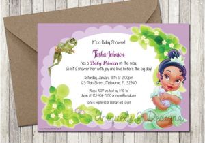 Princess and the Frog Baby Shower Invitations Princess Tiana Baby Shower Invitation by Uniquelyjdesigns