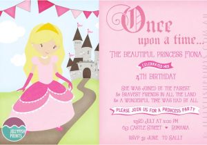 Princess Bday Party Invitations Princess Birthday Party Invitations Printable Invites