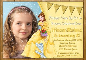 Princess Belle Party Invitations Belle Invitation Princess Belle Invitations Belle Party