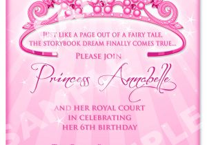 Princess Birthday Invitation Template Princess Birthday Invitation Diy Princess by Artisacreations