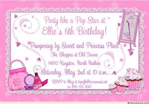 Princess Dress Up Party Invitations Princess Dress Up Pampering Invitation Birthday Makeover