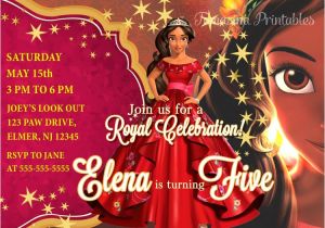 Princess Elena Of Avalor Party Invitations Elena Of Avalor Birthday Invitation Princess Elena Invite