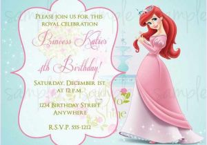 Princess First Birthday Invitation Wording 1st Birthday Princess Invitation Wording