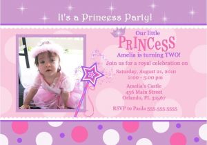 Princess First Birthday Invitation Wording Princess Party Invitation Wording – Gangcraft