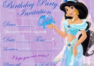 Princess Jasmine Birthday Party Invitations Interactive Magazine Princess Jasmine Party Invitation