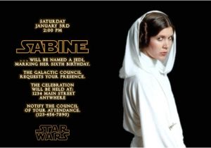 Princess Leia Party Invitations Star Wars Birthday Invitations Ideas Bagvania Free