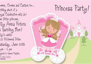 Princess Party Invite Wording Princess Party Invitations Template Best Template Collection