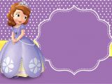 Princess sofia Birthday Invitation Blank Template Princess Birthday Invitation Templates Free