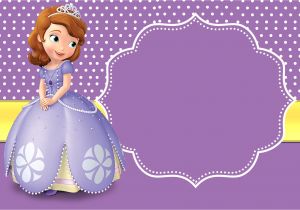 Princess sofia Birthday Invitation Blank Template Princess Birthday Invitation Templates Free