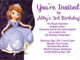 Princess sofia Birthday Invitation Blank Template Princess sofia Birthday Party Invitations Best Party Ideas