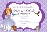 Princess sofia Birthday Invitation Blank Template Printable sofia the First Birthday Party Invitation Plus