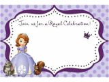Princess sofia Birthday Invitation Blank Template sofia the First Blank for You to Fill In Use for