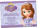 Princess sofia Birthday Invitation Template sofia the First Birthday Invitation Printable Party Invite