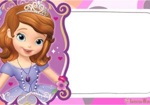 Princess sofia Birthday Invitation Template sofia the First Free Online Invitation Templates