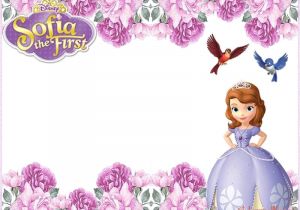 Princess sofia Birthday Invitation Template sofia the First Free Online Invitation Templates