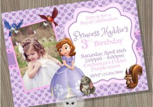 Princess sofia Birthday Invitation Template sofia the First Invitation Princess sofia Invitation