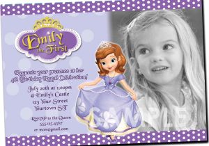 Princess sofia Birthday Invitation Template sofia the First Invitation Printable Birthday Party Invite