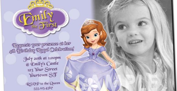 Princess sofia Party Invites Princess sofia Birthday Invitations Ideas Bagvania Free