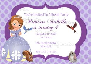 Princess sofia Party Invites What are Princess Party Invitations Look Like Home