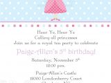 Princess Tea Party Invitation Wording Items Similar to Princess Tea Party Invitation On Etsy