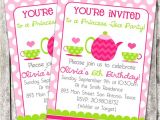 Princess Tea Party Invitations Free Printable Items Similar to Printable Birthday Party Invitation Tea