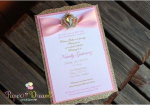 Princess themed Quinceanera Invitations Hollywood Gold Sweet 16 Invite Sweet 16 Invitations