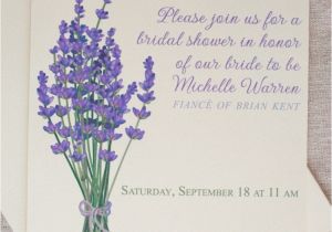 Print at Home Bridal Shower Invitations Lavender Wedding Invitations Print at Home Printable