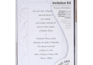 Print Birthday Invitations at Walmart Print Your Own Invitations Kit Elegant Swirls Walmart Com