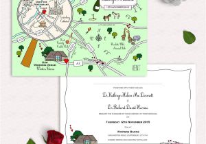 Print Map for Wedding Invitations Illustrated Map Party or Wedding Invitation by Cute Maps