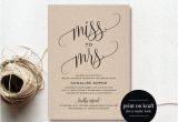 Print Your Own Bridal Shower Invitations Purchase This Listing to Instantly Edit and