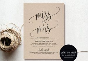 Print Your Own Bridal Shower Invitations Purchase This Listing to Instantly Edit and