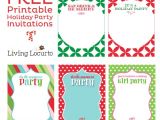 Print Your Own Christmas Party Invitations Free Printable Diy Holiday Party Invitations