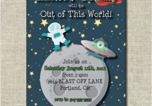 Printable Alien Birthday Invitations 26 Best Images About Space Birthday On Pinterest