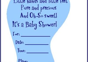Printable Baby Boy Shower Invitations Free & Adorable Baby Shower Footprint Invitation