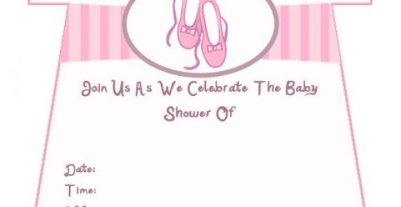 Printable Baby Girl Shower Invitations Girl Baby Shower Invitations Printable
