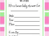 Printable Baby Shower Invitations Twins Check Out This Cute Twins Baby Shower Invitation for Baby