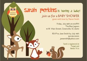 Printable Baby Shower Invitations Woodland Animals Printable Baby Shower Invitation Woodland Animals Creatures
