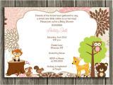Printable Baby Shower Invitations Woodland Animals Printable Woodland Girl Baby Shower Invitation