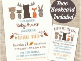 Printable Baby Shower Invitations Woodland Animals Woodland Animal Baby Shower Invitation
