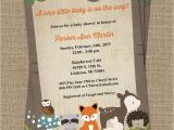 Printable Baby Shower Invitations Woodland Animals Woodland Baby Shower Invitations with forest Animals Wood